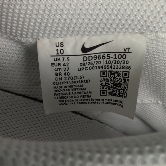 Nike White Sneakers with Leopard Print Swoosh - Picture 11 of 11